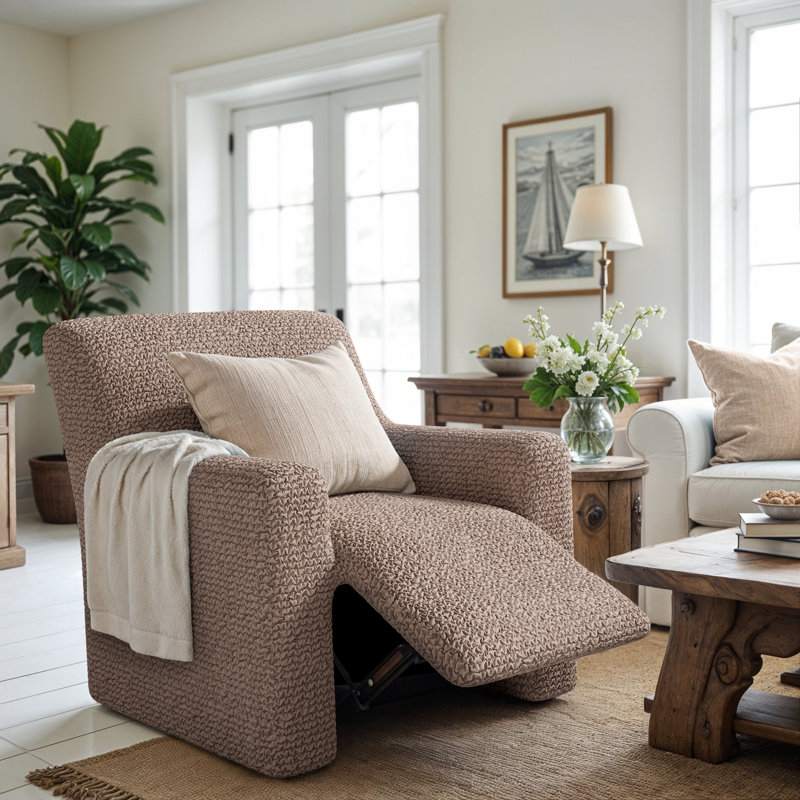 Housse extensible pour fauteuil inclinable - Facile à nettoyer et durable - Collection Comfort, Fauteuil inclinable standard