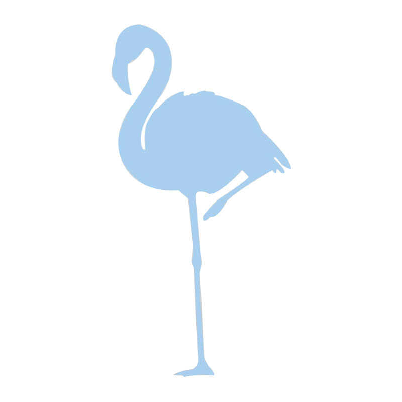 Animals Wall Decal, Medium, Light Blue