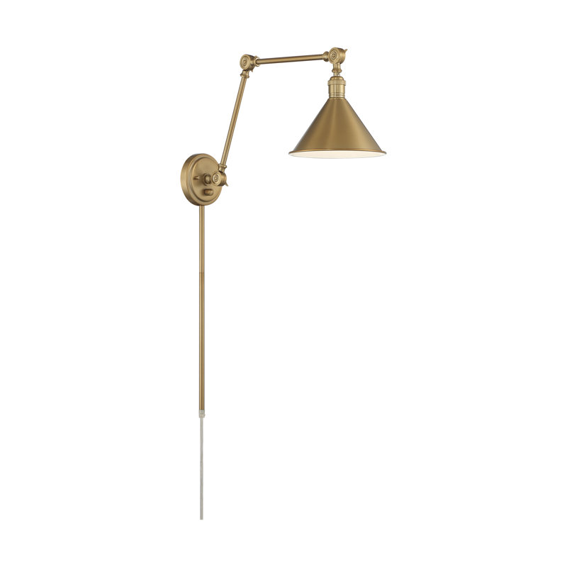 Bras articulé 1 lumière Ewan, Bronze brillant