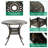 Wildon Home® 5-piece Outdoor Patio Dining Set, All-weather Cast Aluminum Conversation Set, Patio Furniture Set For Backyard, Include 4 Swivel Rocker Chairs, A 35.38" Round Table W/umbrella Hole-1620295987