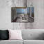 «Flower Basket On Swing Chair» par Zhen-Huan Lu, art mural en métal-1320104260