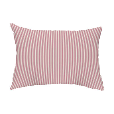 Striped Outdoor Reversible Throw Pillow