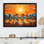 Danse amérindienne du soleil, impression sur toile