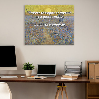 Artsy Quote By Loleatta Holloway Gallery Wrapped Canvas