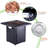 28In Outdoor Propane Gas Fire Pit Table, 50,000Btu, Lid, & Look, Lava Stone, Adjustable Flame, For Garden Patio Backyard Table 28In, With Appearance,