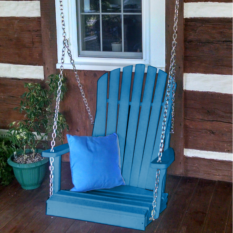 Balancelle en rotin Adirondack Ratto, Bleu