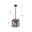 Luminaire suspendu carré 1 lumière Benford
