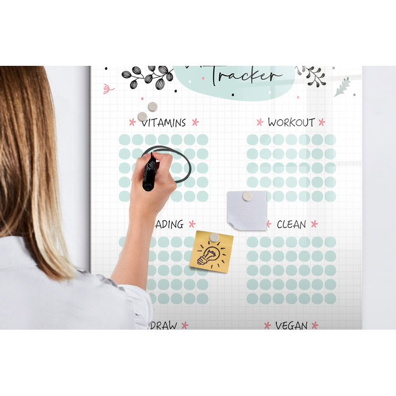 Magnetic Glass Photo Memo Board
