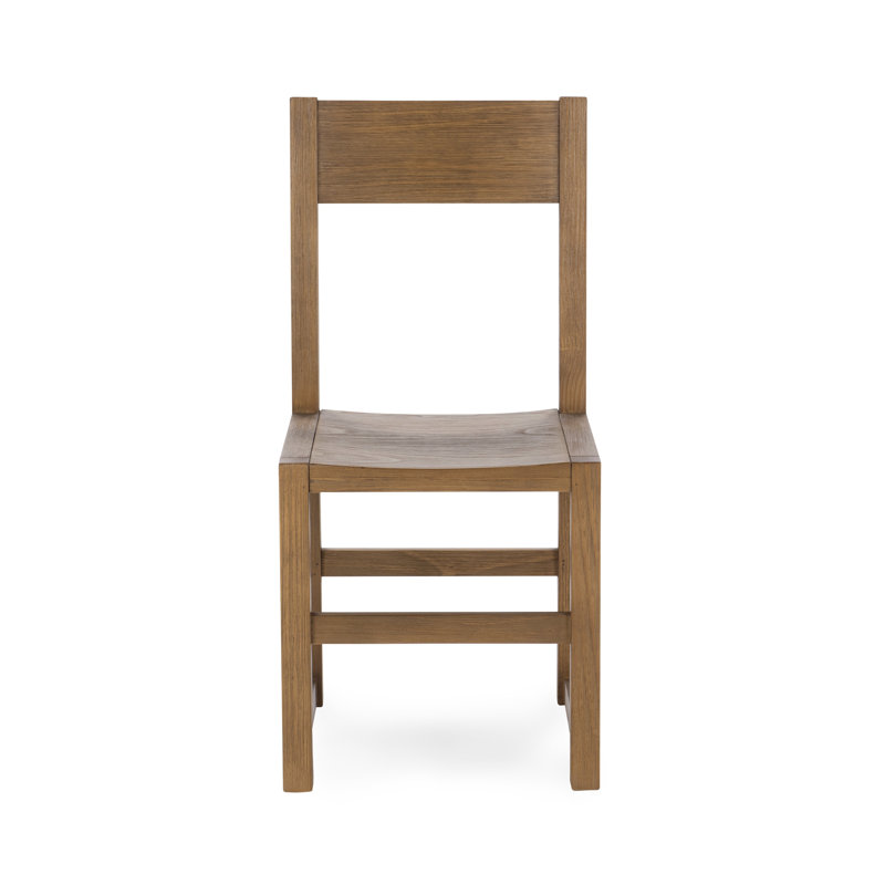 Modica Solid Wood Side Chair, Honey Brown