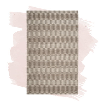 Amritpal Hand Loomed Bamboo And Viscose Geometric Rug