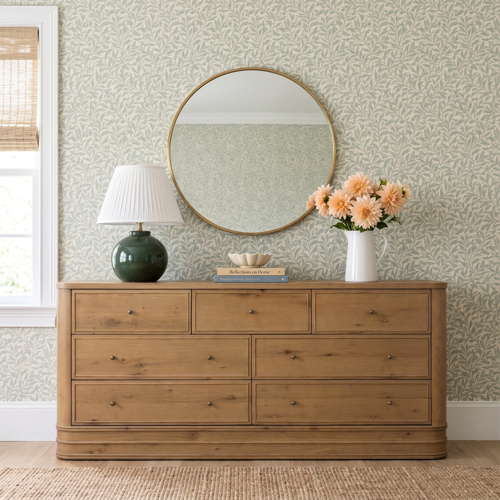 Ellery 76.5 " Oak Double Dresser