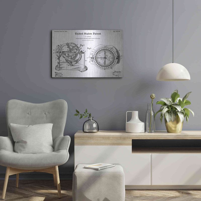 «Stellar Compass Blueprint Brevet W» par Luxe