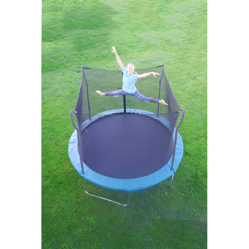 Propel 10ft Green Round Trampoline with Safety Enclosure