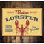 Plaque en aluminium Maine Lobster-58289402
