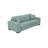 Mo 88" Italian Stain and Abrasion Resistant Performance Fabric Queen Square Arm Sleeper Sofa Bed-85522586