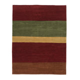 Wool Striped Area Rug