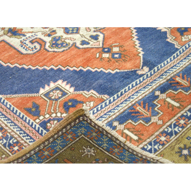 One-of-a-Kind 3'9" X 6'3" 1960s Wool Area Rug in