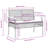 Garden Bench Grey
