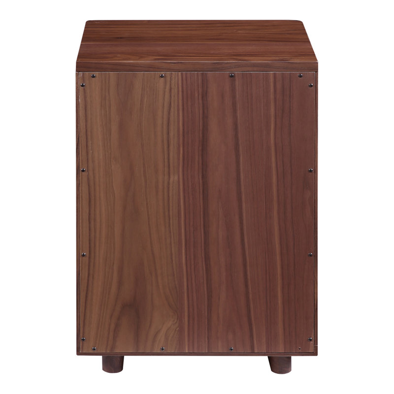 1 - Drawer Nightstand, Walnut