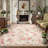  Kaldi Floral Washable Vintage Soft Non Slp Pink 5X7 Area Rugs for Living Room Bedroom Dining Room Low Pile Ultra-Thin Boho Carpet-976889818-989910809