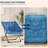 Faux Fur Saucer Chair Foldable Lounge Chair, Rabbit Fur Comfy Lazy Chair with Heavy Duty Metal Frame, No Assembly Cozy Accent Chair for Bedroom Dorm Gaming Room Living Room-1726187300