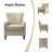 Alikah Armchair with Floral Fabric Pattern-86769087