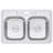 33.13'' L Double Bowl Stainless Steel Kitchen Sink