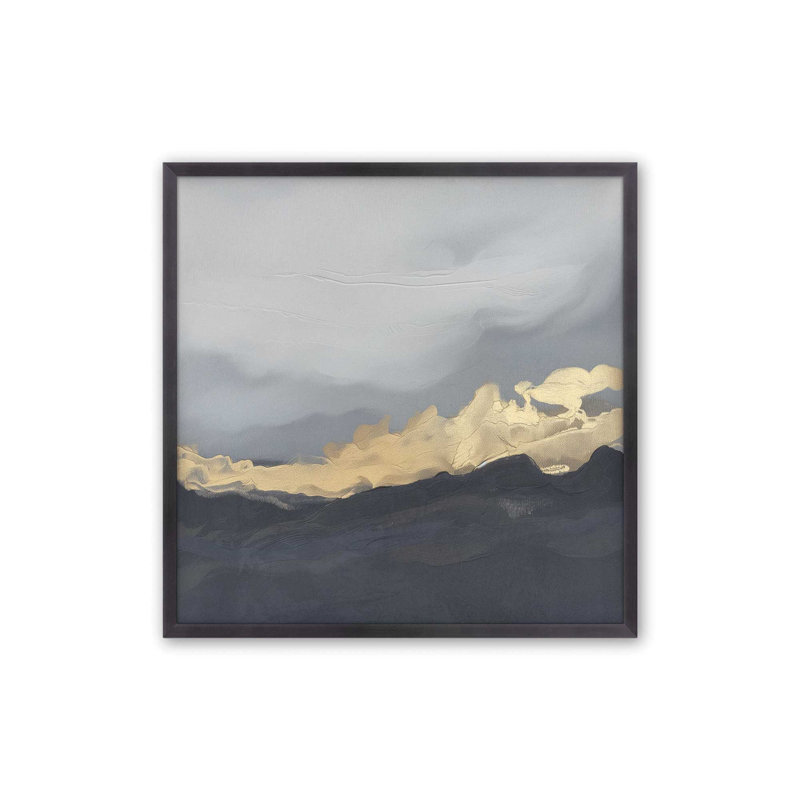 Nimbus Drama I, toile, Cadre photo simple en zinc vieilli, H 13,75 po x l 13,75 po