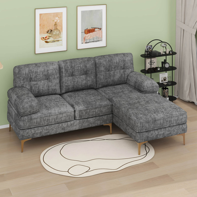 Canapé modulaire 3 places Modern, Gris clair