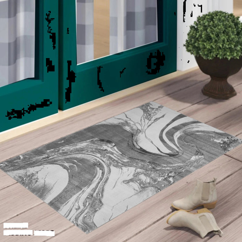 Abstract Area Rug, Rectangle 60 x 110 cm