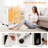 1500W 27 in. Portable Electric Space Heater with Humidification Box and 3 Heating Modes in White