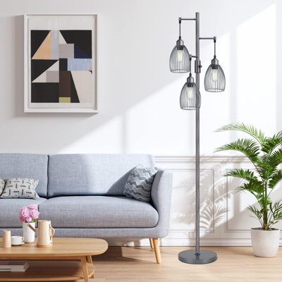 68.5 " LED Tree Floor Lamp USB