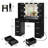 Camyla Makeup Vanity Table with LED Lighted Mirror, Power Outlet, Drawers,Shelves,5 Jewelry Hooks-306265234-276616923