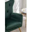Fauteuil en velours capitonné 30,25 po Rily-1831789013