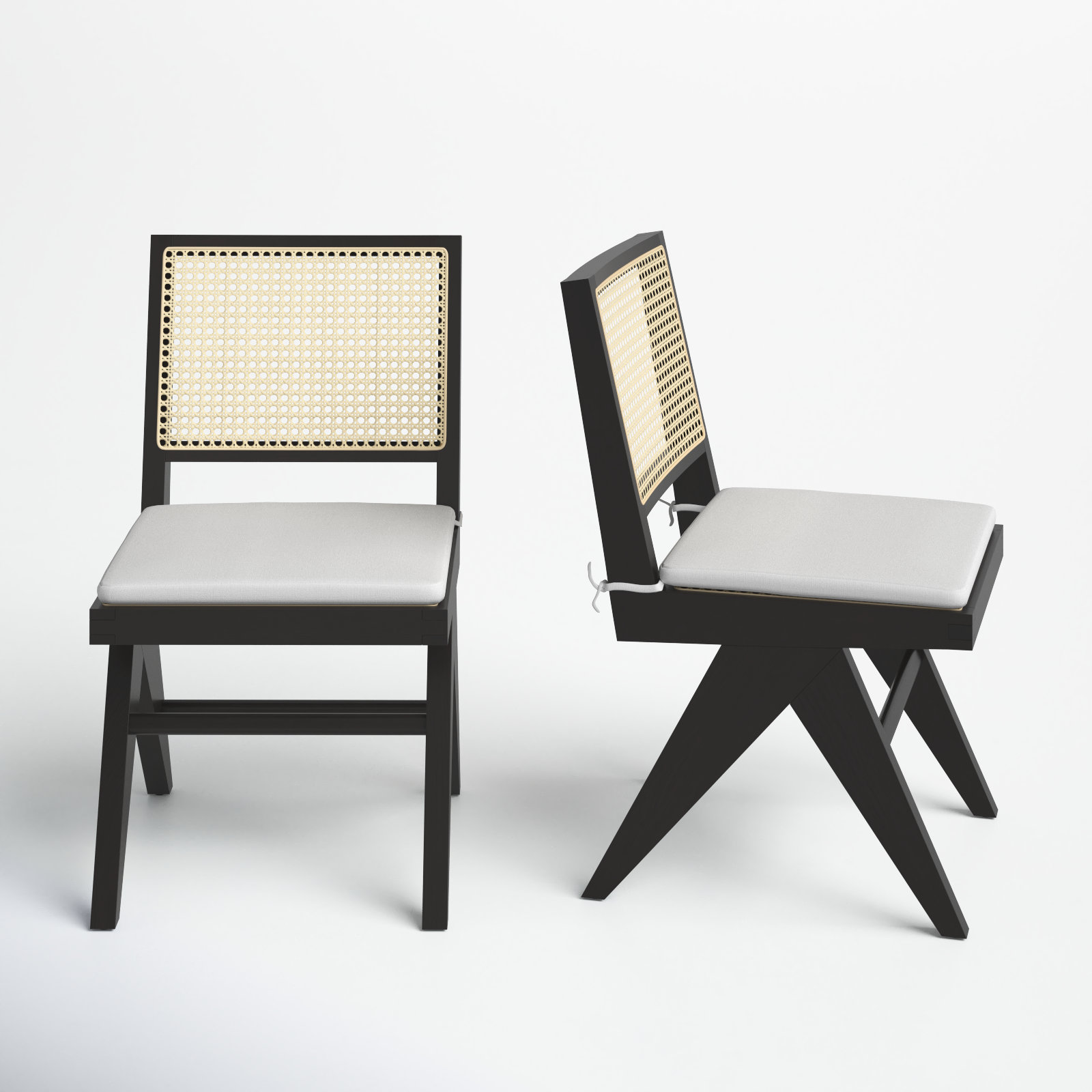 Josephina Linen Armchair, Black