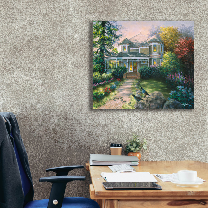  «Victorian Interlude» par Nicky Boehme, art mural sur toile, 30 po x 26 po, H 26 po x l 30 po