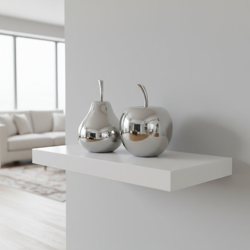 Sculpture de table Annebelle, H 8 po x l 6 po x P 6 po, Argent argent