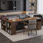 Bureaux en bois massif en L noyer clair-107520327-107520325