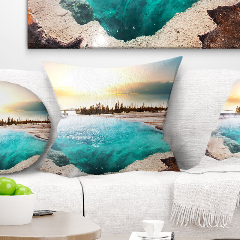 Housse et insert de coussin carré Schafer Landscape, 18 po x 18 po, Coussin décoratif