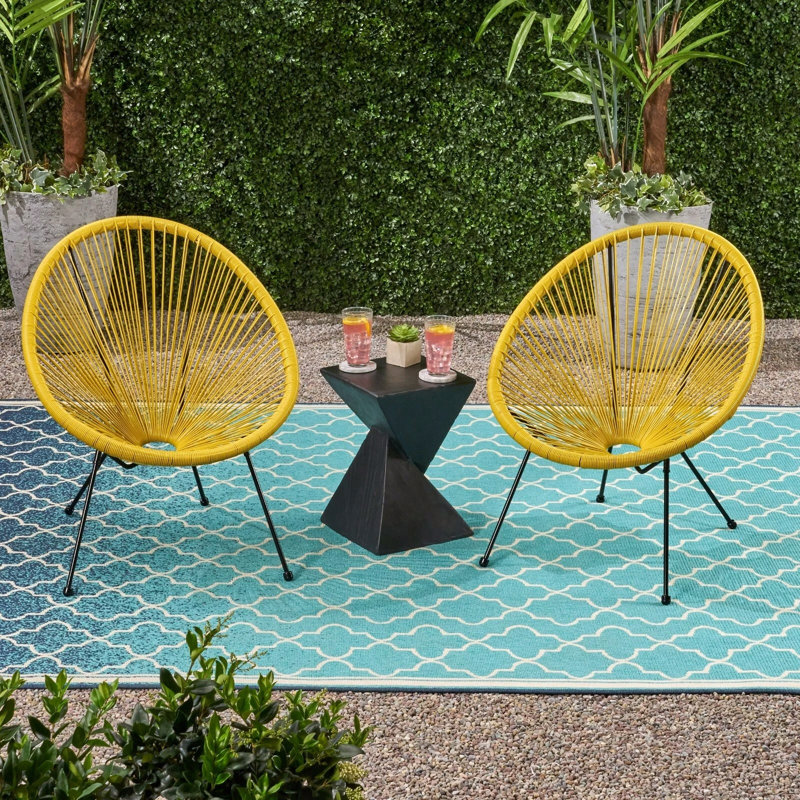 Chaise Anson (ensemble de 2), Jaune, Jaune