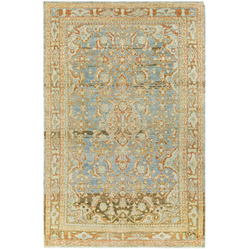 Antique One of a Kind One-of-a-Kind 4'4" x 6'5" Hand Knotted Area Rug