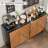 3 Piece Office Set,With 47" Office Computer Desk,Sideboard Cabinet,Corner Bookcase