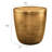 Viora Metal Storage Side Table In Burnished Brass