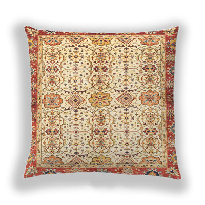 Abstract Microsuede Throw Pillow