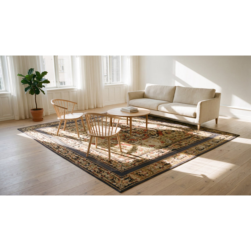 Antique Needlepoint French Flat Weave Rug