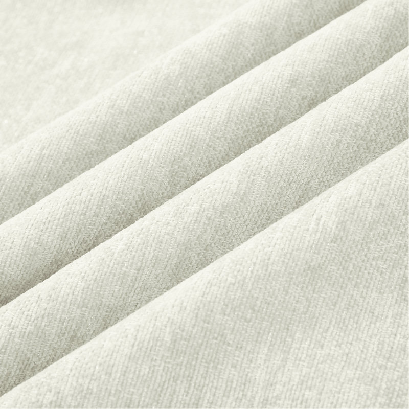 2 pièces modulaires, 3 places, siège, blanc beige, accoudoirs évasés, volants amovibles, pieds fuselés, chenille douce, dossier segmenté, coussin décoratif, diverses configurations de sièges classiques et avec