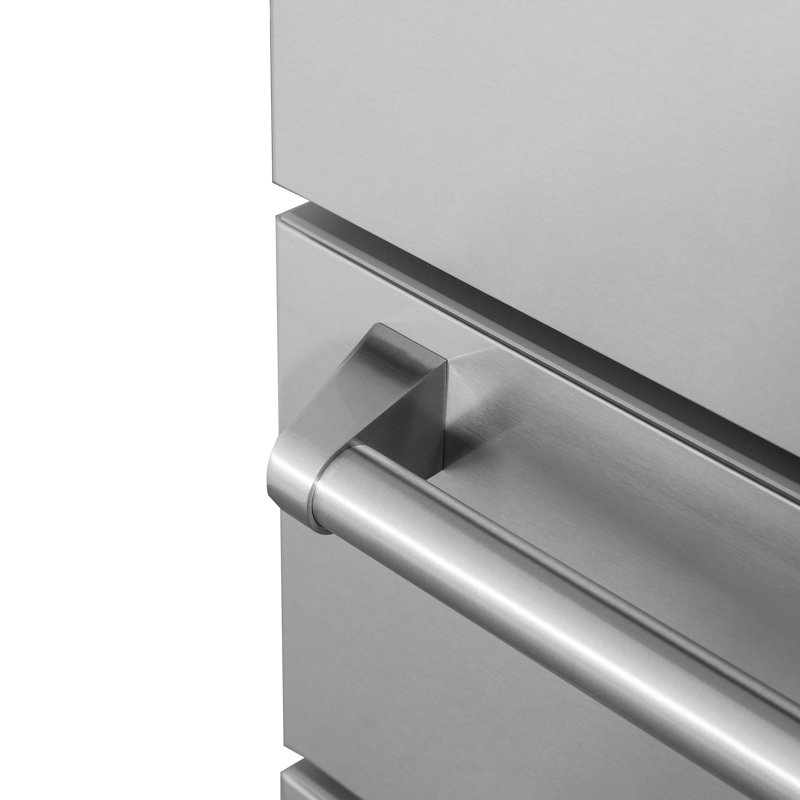 KUCHT Professional 36 in. 22.5 cu. ft. Counter Depth Freestanding French Door Refrigerator in Stainless Steel with Ice Maker