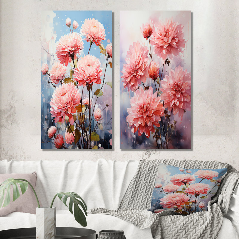 Les mamans transparentes permettent des détails complexes - Ensemble de 2 décorations murales pour mamans, H 28 po x l 25 po