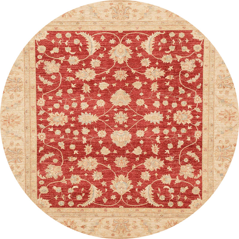Tapis abstrait 3773, Rond 4 pi