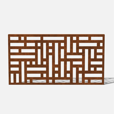 4 ft. H x 2 ft. W Screen Series Blocks Fence Panel